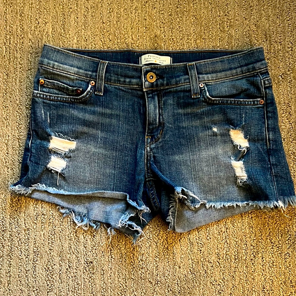 Principle Denim cutoff shorts size 26